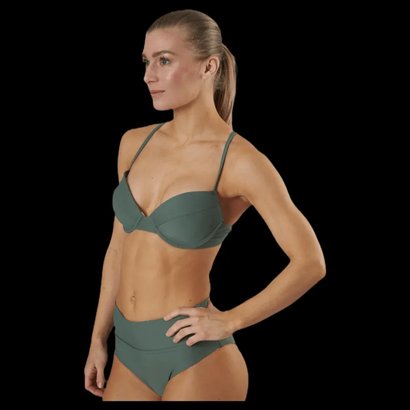 Hot Waikani Beachwear Missy Bra Green Grön