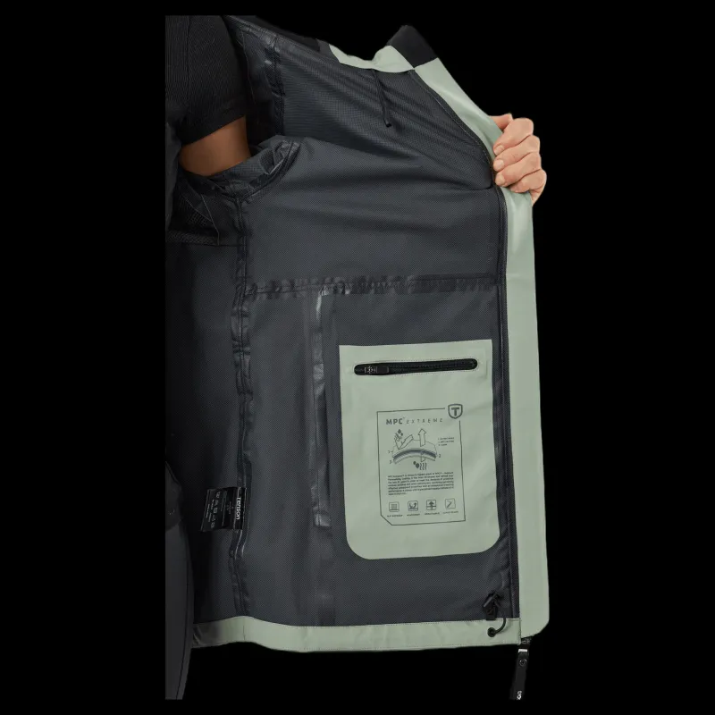 Tenson Misty Shell W Jackets Grey Green