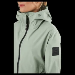 Tenson Misty Shell W Jackets Grey Green