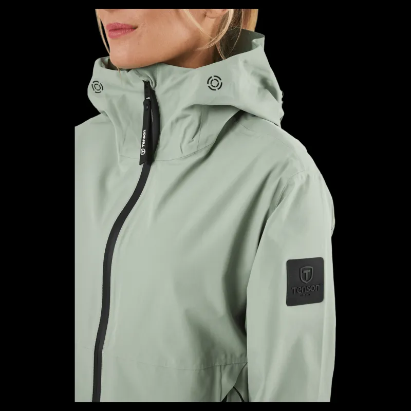 Tenson Misty Shell W Jackets Grey Green
