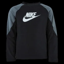 Nike Mixed Material Crew Junior Black/Grey Beige New