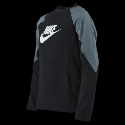 Nike Mixed Material Crew Junior Black/Grey Beige New