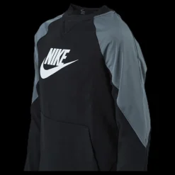 Nike Mixed Material Crew Junior Black/Grey Beige New