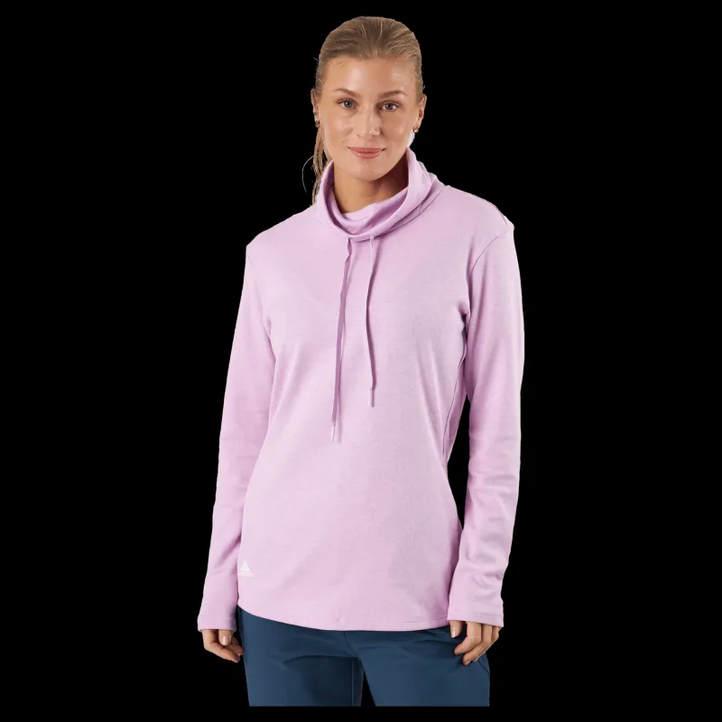 Outlet adidas Mélange High Mock Golf Pullover Bliss Lilac Mel Rosa