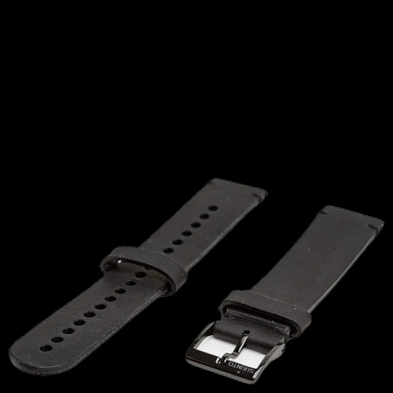 Suunto 20mm Urban 2 Leather Strap M Black Svart Discount