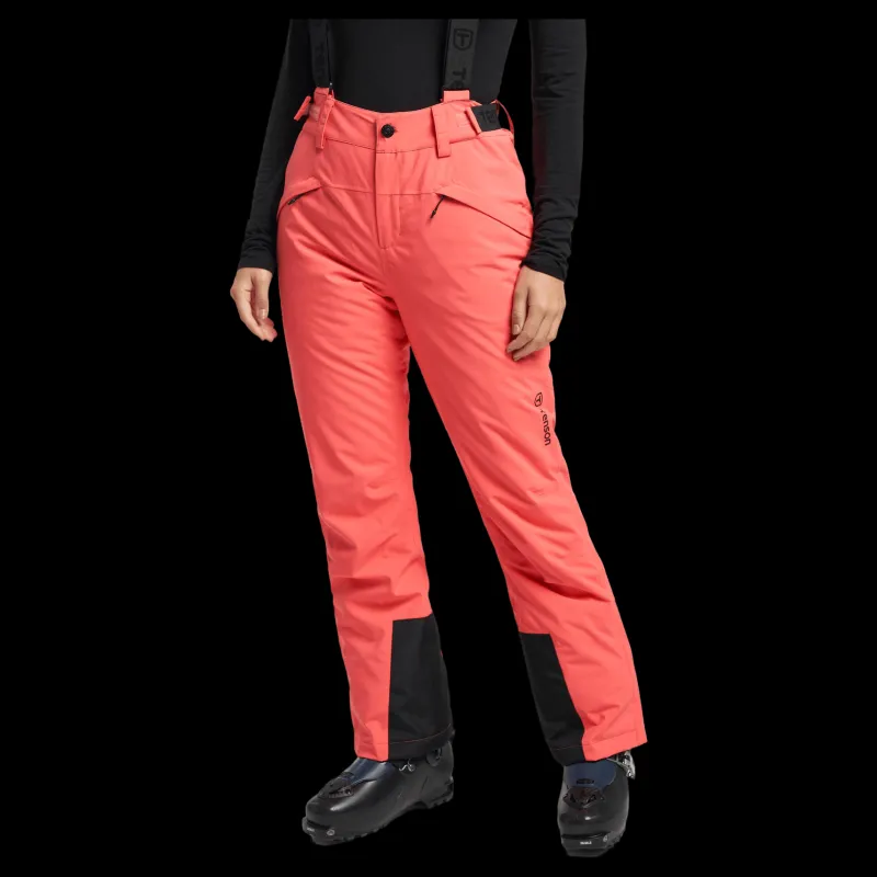 Tenson Moa Ski Pants Woman Coral Rosa Hot