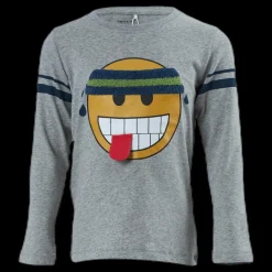 Best Name It Mob Sigve Ls Top Grey Grå