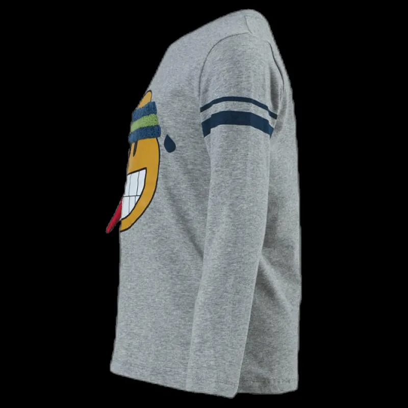 Best Name It Mob Sigve Ls Top Grey Grå