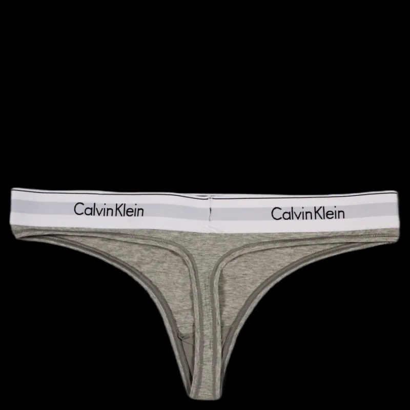 Calvin Klein Modern Cotton Thong Grey Grå Online