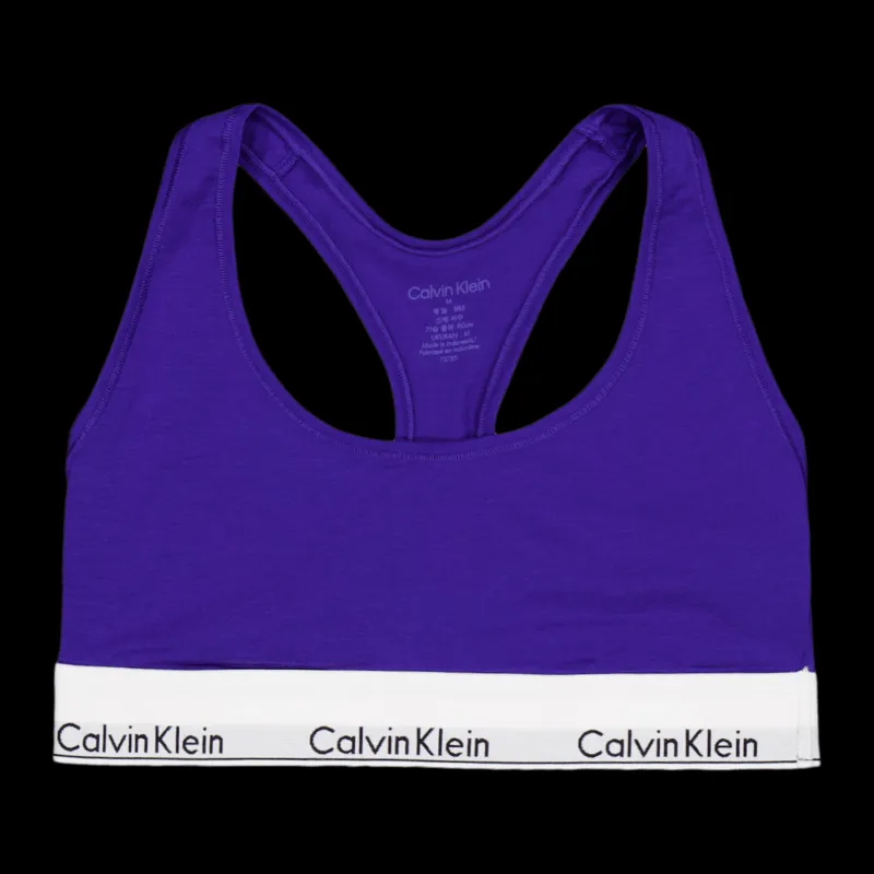 Calvin Klein Modern Cotton Unlined Bralette Blue Blå Online