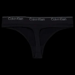 Calvin Klein Modern Seamless Thong Black Svart Outlet