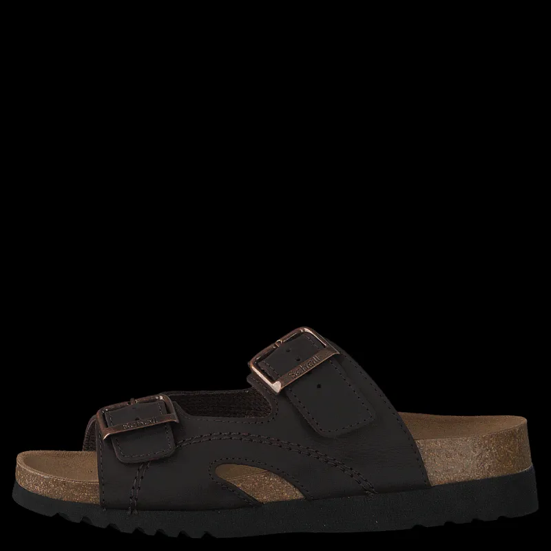 Scholl Moldava Wg Ad Oiled Leather Dk Brown/rose Gold Brun och Guld Online