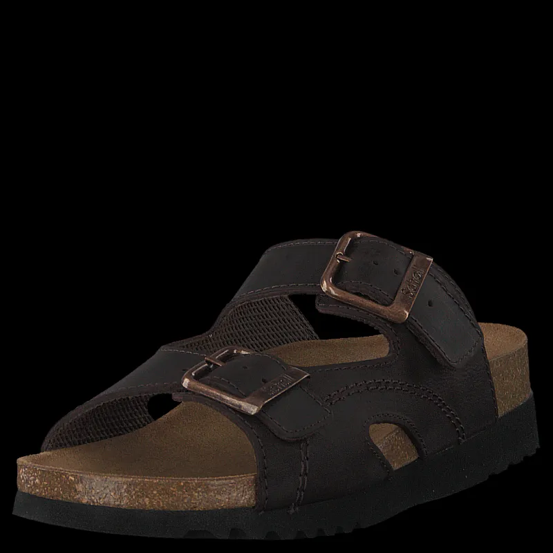 Scholl Moldava Wg Ad Oiled Leather Dk Brown/rose Gold Brun och Guld Online