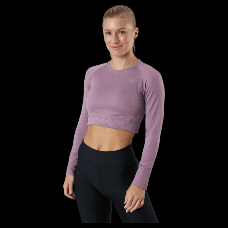 Outlet Norfolk Molly Seamless Ls Crop Top c Lila