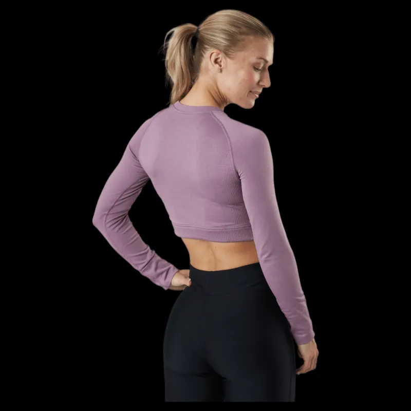 Outlet Norfolk Molly Seamless Ls Crop Top c Lila