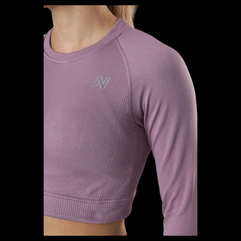 Outlet Norfolk Molly Seamless Ls Crop Top c Lila