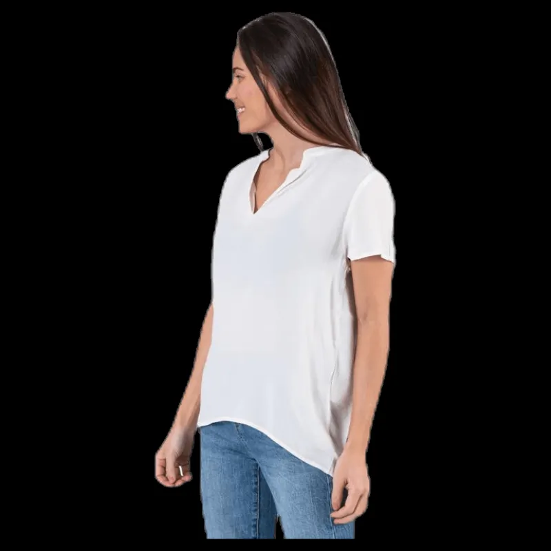 Only Molly Ss V-Neck White Vit