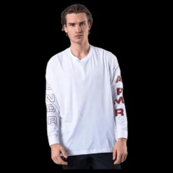 Online Under Armour Moments LS Tee White Vit