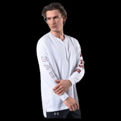 Online Under Armour Moments LS Tee White Vit