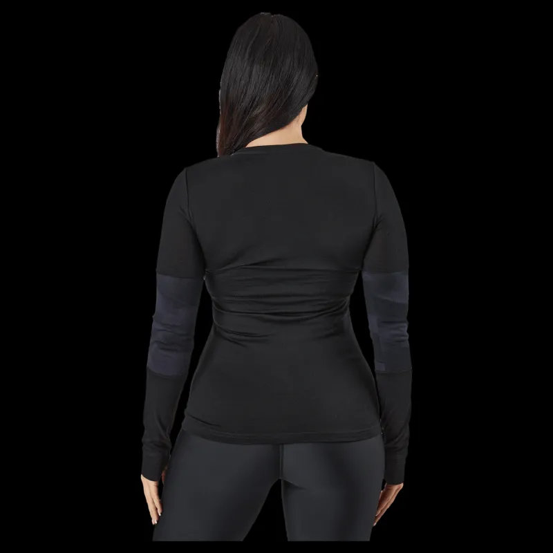 Mons Royale Cornice Long Sleev Black Svart New