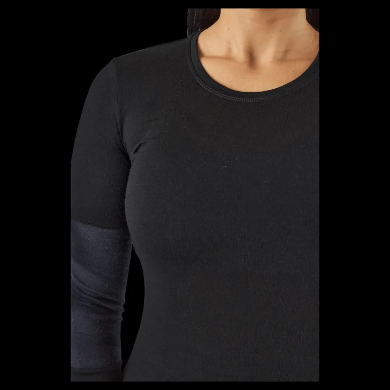 Mons Royale Cornice Long Sleev Black Svart New