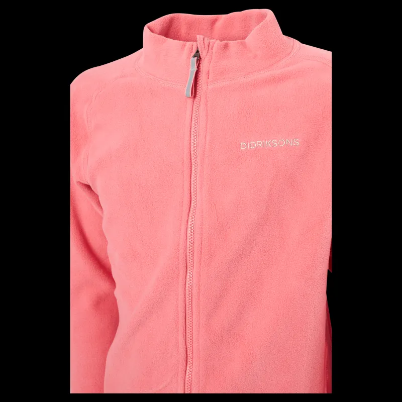 Didriksons Monte Kids Fullzip 8 Pink Rosa Best
