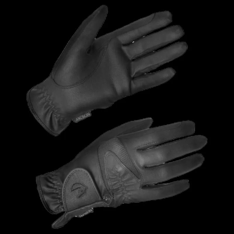 Sale Jacson Montreal Riding Gloves Black Svart