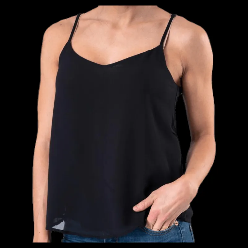 Hot Only Moon Sl Top Wvn Black Svart