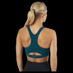 2XU Motion Racerback Crop Deep Jade/white Blå Hot