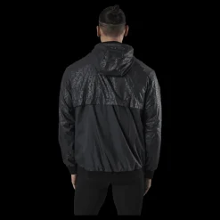 New 2XU Motion Windbreaker Embossed Monogram/slvr Reflect Svart