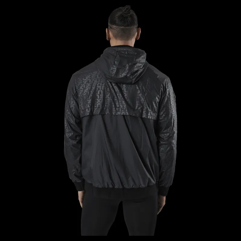 New 2XU Motion Windbreaker Embossed Monogram/slvr Reflect Svart