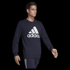 adidas Must Have Fitted Crew Blue Blå Best