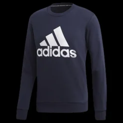 adidas Must Have Fitted Crew Blue Blå Best