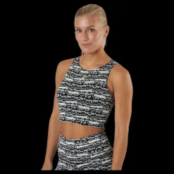 Reebok Myt Cotton Crop Tank Black Flerfärgad Sale