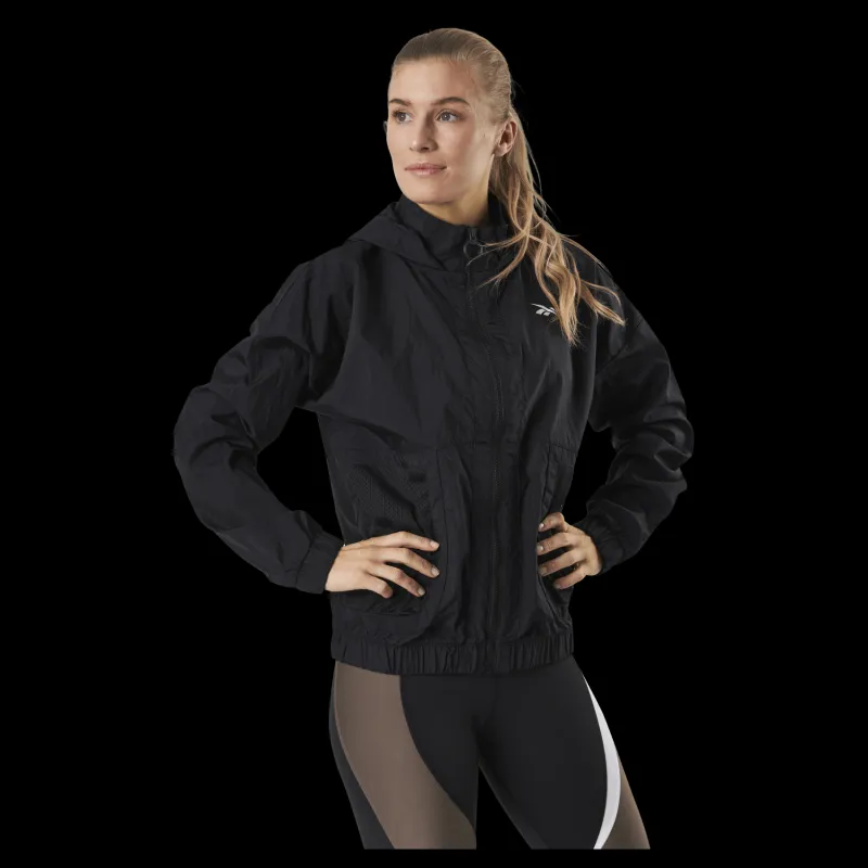 Discount Reebok Myt Hannah Woven Jacket Black Svart