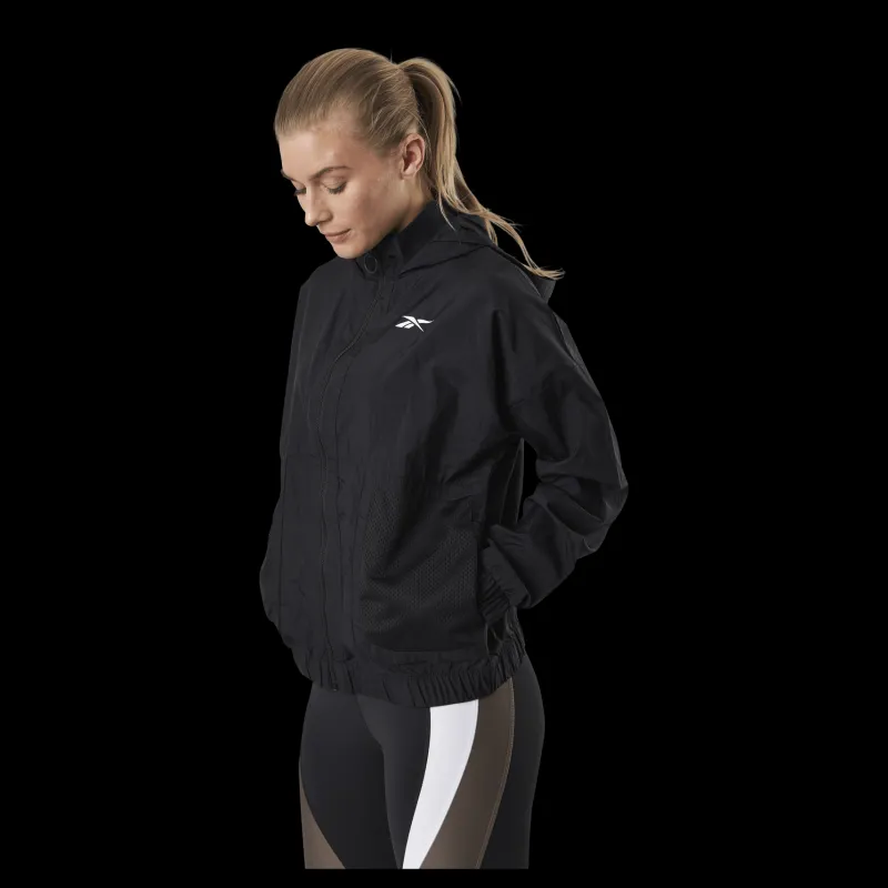 Discount Reebok Myt Hannah Woven Jacket Black Svart