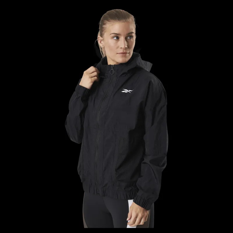 Discount Reebok Myt Hannah Woven Jacket Black Svart