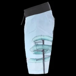Outlet Molo Nalvaro Bathing Shorts Patterned/White Mönstrad och Vit