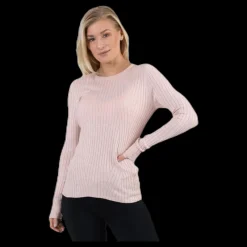 Only Natalia L/S Rib Pullover Knt Red Röd