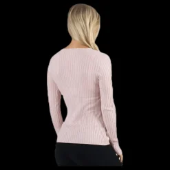 Only Natalia L/S Rib Pullover Knt Red Röd