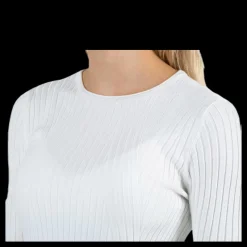 Discount Only Natalia L/S Rib Pullover Knt White Vit