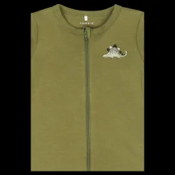 Hot Name It Nbmnightsuit 2p Zip Loden Dino Loden Green Grön