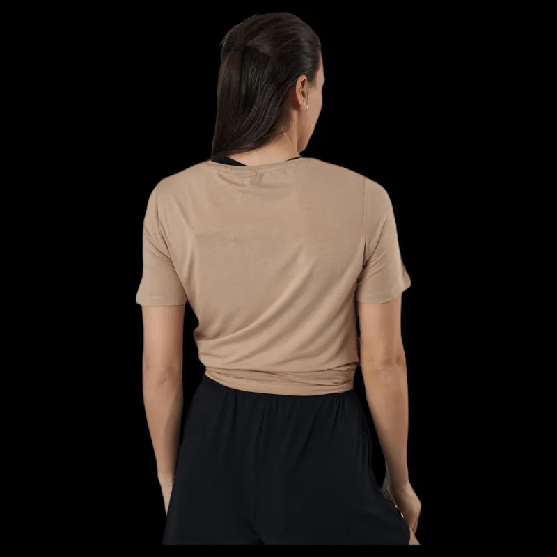 Pieces Neora Ss Tie Tee Beige Sale