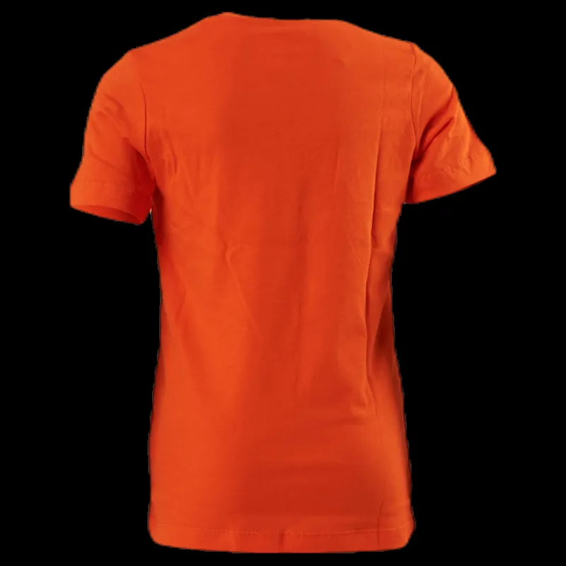 Nike Netherlands Tee Evergreen Crest Junior Orange Röd Clearance