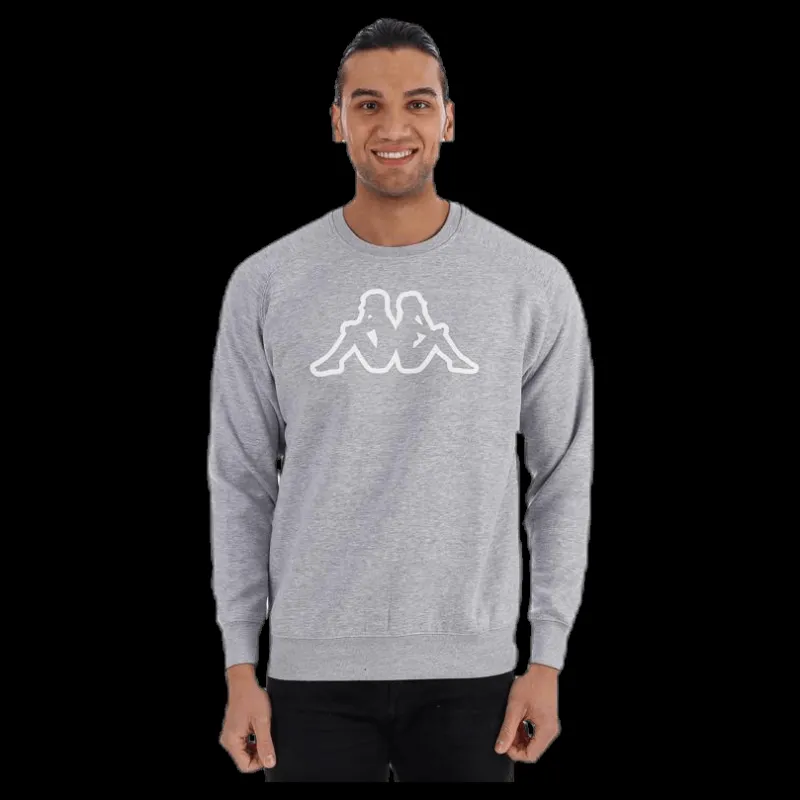 Online Kappa Nettuno Crewneck Grey Grå