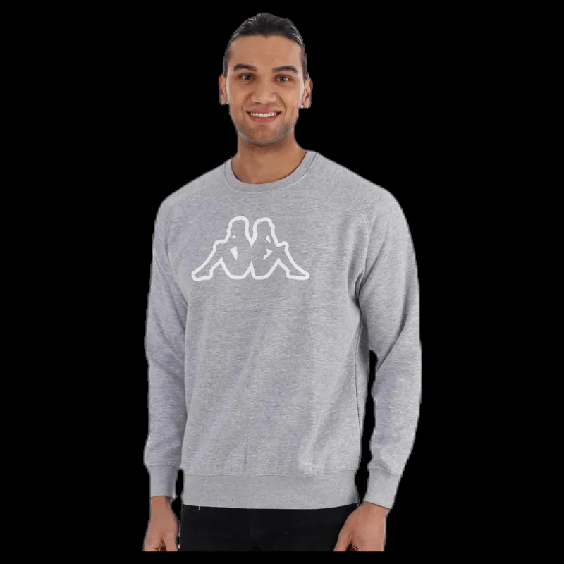 Online Kappa Nettuno Crewneck Grey Grå