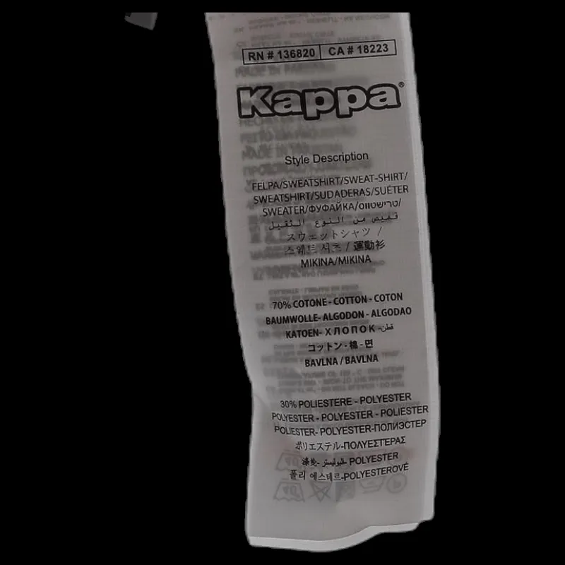 Online Kappa Nettuno Crewneck Grey Grå