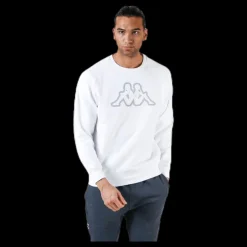Outlet Kappa Nettuno Crewneck White Vit