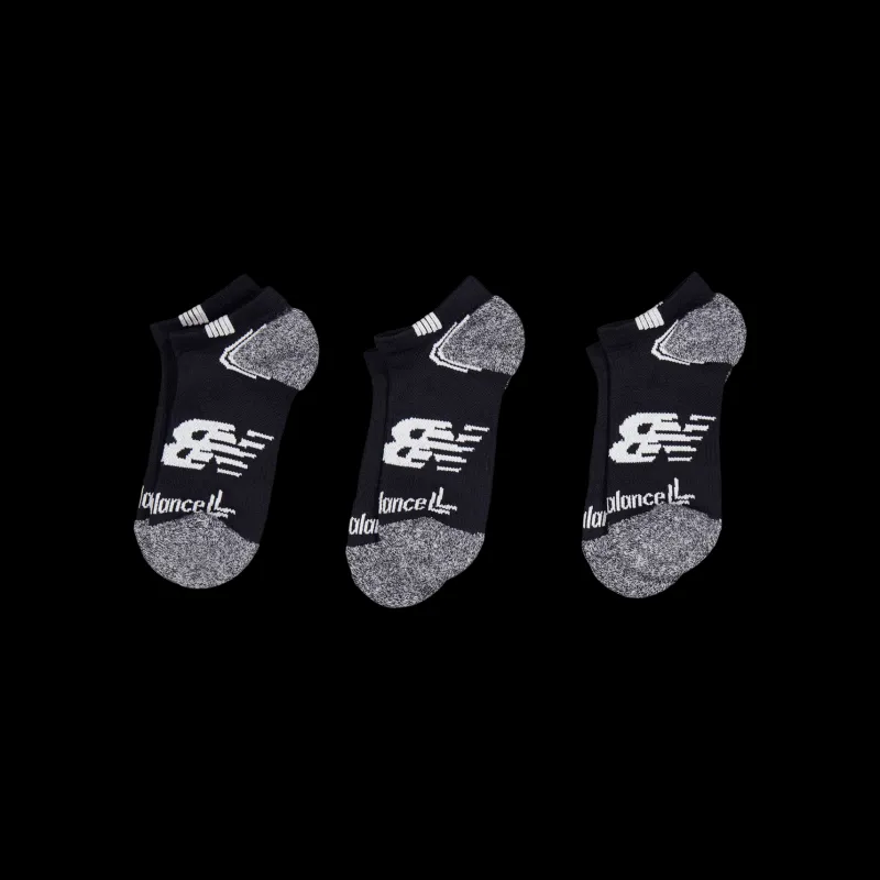 New Balance Unisex No Show Run Black,white Svart och Vit Outlet
