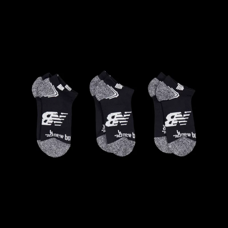 New Balance Unisex No Show Run Black,white Svart och Vit Outlet